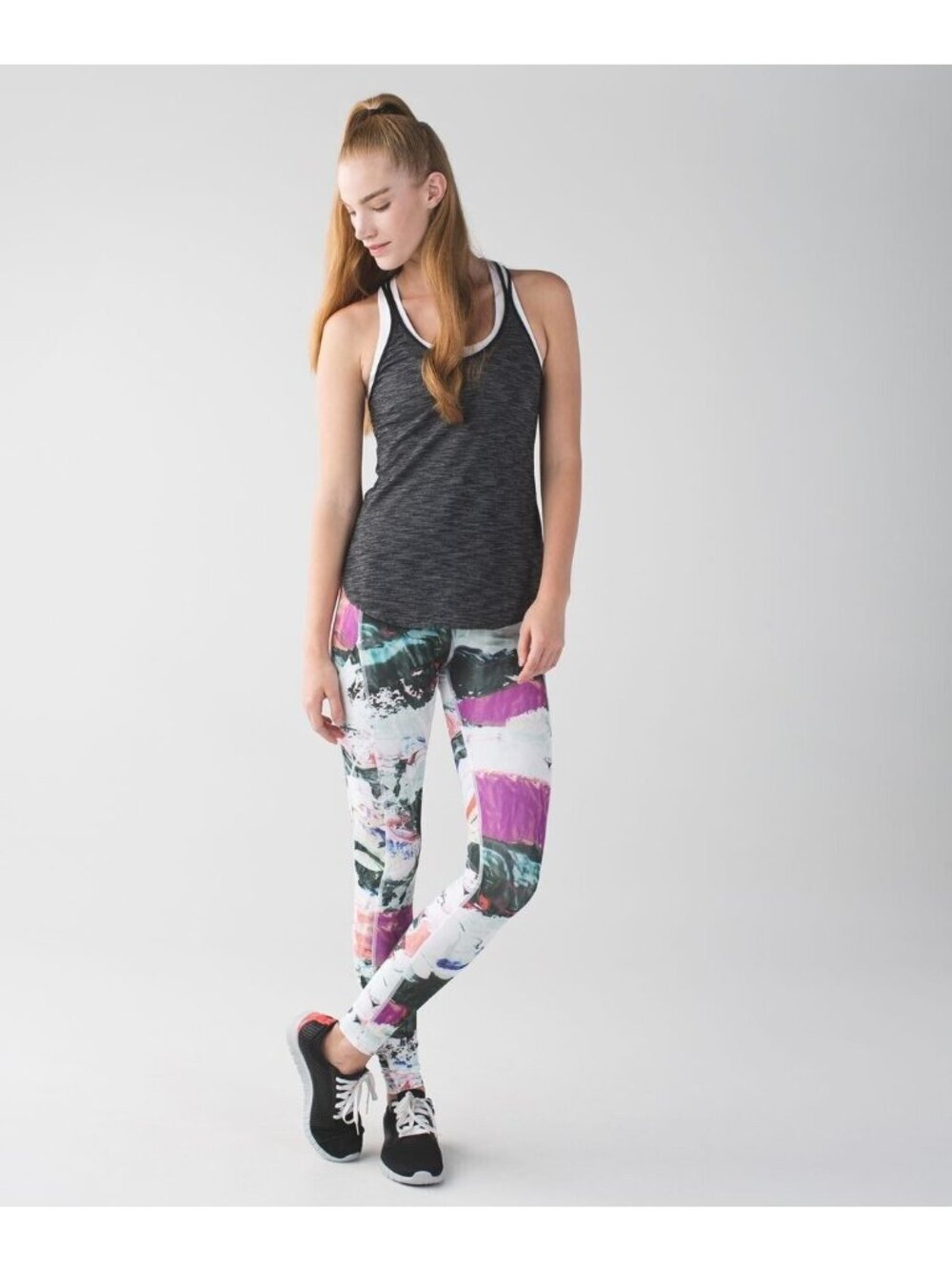 Lululemon Leggings Run Inspire Crop II All Full-On Luxtreme Pigment Wave Size 2